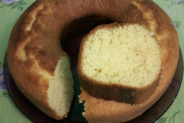 Bolo de laranja rápido (liquidificador)