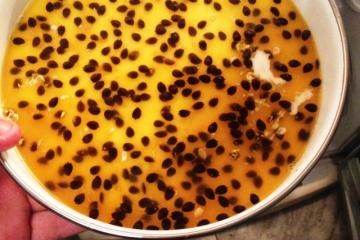 A mousse de maracujá