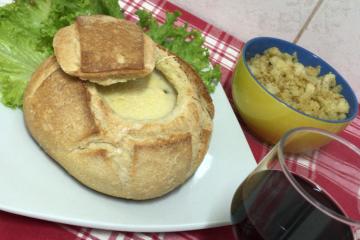 Sopa creme de palmito