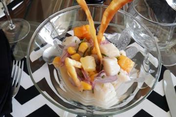 Ceviche peruano de peixe