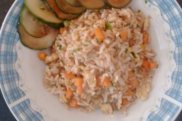 Arroz frito oriental