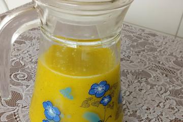 Suco refrescante de manga com kiwi
