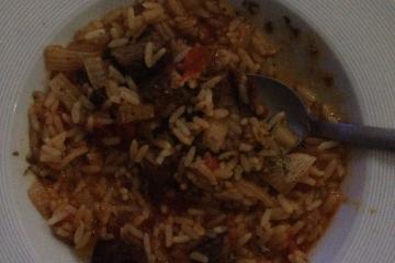 Risoto Brasiliense (Sobras de Churrasco)