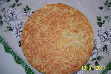 Torta de frios com legumes