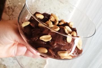 Sorvete fit de chocolate