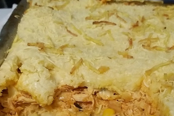 Torta de frango de liquidificador