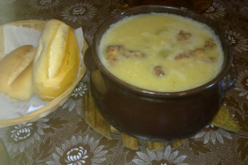 Grão-de-bico com bacalhau de Páscoa