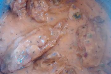 Frango com leite de coco