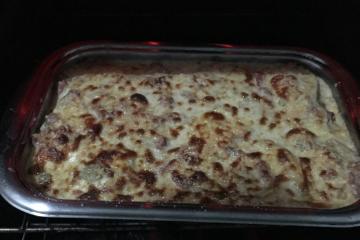 Batata gratinada com atum