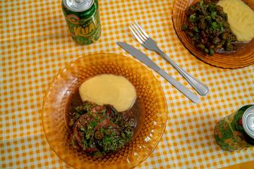 Frango com quiabo