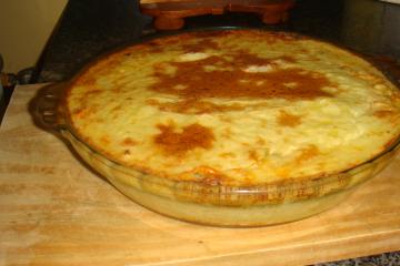 Bolo de batata com frango