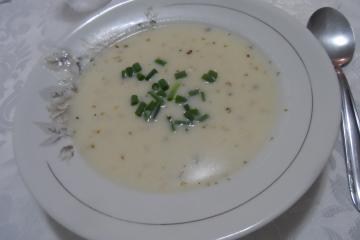 Creme de batata com queijo