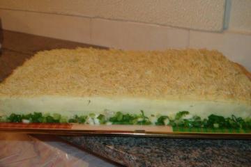 Bolo salgado de pão de forma