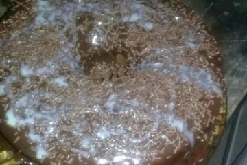 Bolo de chocolate de liqüidificador