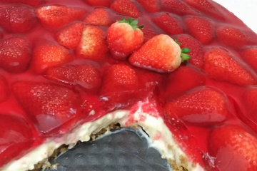 Torta de morango prática