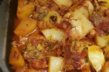 Frango à passarinho no forno