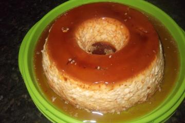 Pudim de leite condensado com creme de leite