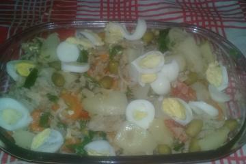 Salada de bacalhau rápida