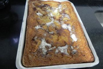 Bolo de banana e canela