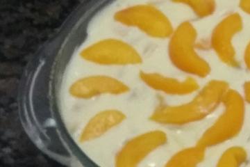 Pavê de pêssego fácil
