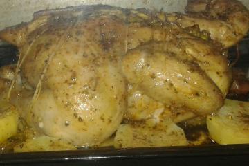 Assado de frango