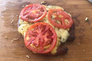 Linguiça pizzaiolo na churrasqueira