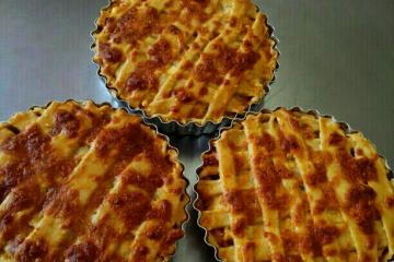Torta de frango com massa podre diferente