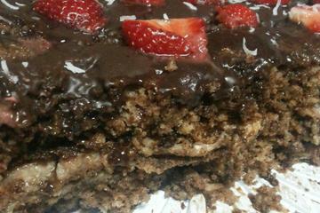 Bolo de chocolate de liqüidificador
