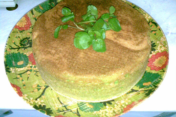 Bolo de agrião