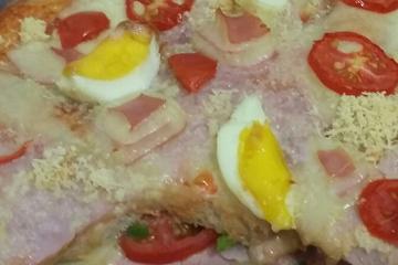Lanche rápido de pão de forma - Pizza Fajuta