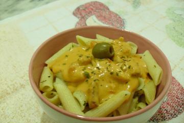 Macarrão com molho de queijo
