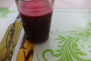 Suco de beterraba com laranja