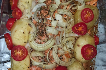 Salmão no forno
