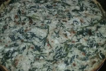 Quiche fácil de espinafre com ricota