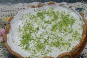 Torta de limão com chocolate branco