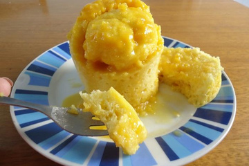 Bolo de caneca sabor maracujá de micro-ondas