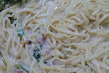 Macarrão com Molho Branco Delicioso