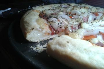 Massa de pizza sem ovo