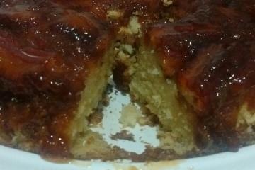 Torta de banana no liquidificador