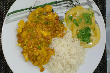 Moqueca de feijão baiana