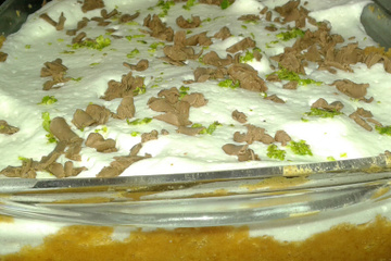 Torta de limão com chocolate
