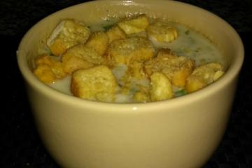 Creme de batata com queijo