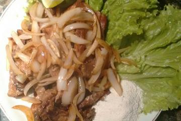 Bife frito rápido e gostoso