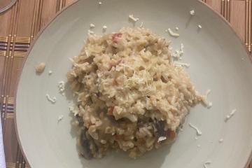 Risoto de cogumelos