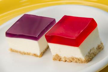 Mini cheesecake de gelatina