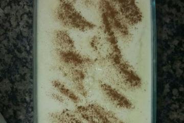 Arroz doce com leite condensado e coco