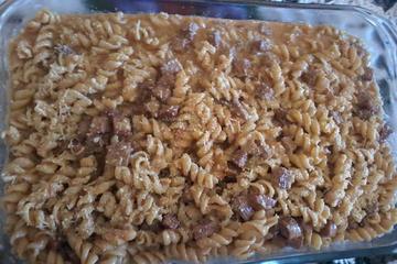 Macarrão de panela de pressão com queijo
