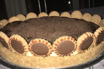 Torta de limão com chocolate branco
