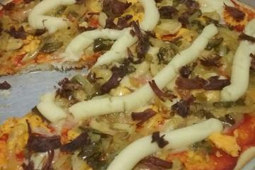 Pizza rápida de liquidificador