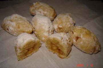 Biscoitinhos recheados com maçã